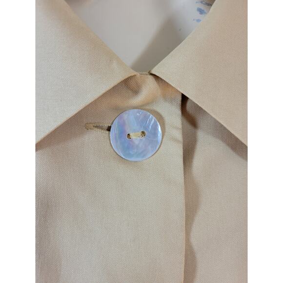 Melrose Collectibles Butterscotch shell buttons Silk Blazer Jacket Women's 12P - Picture 13 of 15